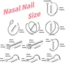 86 件/套穿刺套件，适用于所有身体穿刺，带穿刺首饰，适用于鼻中隔肚脐唇耳舌软骨眉毛，12G 14G 16G 18G 和 20G 穿刺针随机混合 - 銀色 - 查看 4