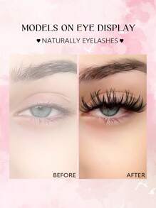 Asiteo 5 Pairs Wet Look False Eyelashes Faux Mink Lashes Fluffy And Soft Lashes, Fashion Style, Long Thick Natural Curling Fake Eyelashes, Eyelash Extensions - Lông mi Manga nhọn - Xem 6