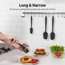 硅胶橡胶刮刀套装，厨房用刮刀，耐热烹饪和烘焙刮刀，可放入洗碗机清洗 - 多色 - 查看 8