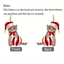 1pc Black Cat Pendant Party Decorations, Cat Decorations Tree Pendant Tree Pendant Tree Top Pendant, Home Decorations, Room Decorations, Themed Party Decorations, Decorations, Acrylic Keychains, Cute Car Accessories & Gift Ideas