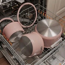1 Stück / Rosa Edelstahl Kochgeschirr SET - 4 Teile (mit Farbbox), Topf Set für Meeresfrüchte Kochen - Cici-Töpfe - Übersicht 12