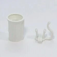 100PCS C7 E12 Replacement Bulb Sockets, C7 White Socket SPT-1 Christmas String Light Replacement Lamp Holder(E12, White)