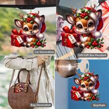 1pc Black Cat Pendant Party Decorations, Cat Decorations Tree Pendant Tree Pendant Tree Top Pendant, Home Decorations, Room Decorations, Themed Party Decorations, Decorations, Acrylic Keychains, Cute Car Accessories & Gift Ideas - Multicolor - View 4