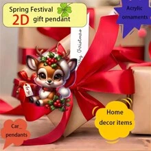 1pc Black Cat Pendant Party Decorations, Cat Decorations Tree Pendant Tree Pendant Tree Top Pendant, Home Decorations, Room Decorations, Themed Party Decorations, Decorations, Acrylic Keychains, Cute Car Accessories & Gift Ideas - Multicolor - View 6