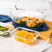 [10-PACK] High Borosilicate Glass Meal Prep Containers With Steam Vent, Food Storage Containers With Airtight Lids, For Home Kitchen Office Lunch Portion Control - 粉色 - 查看 10