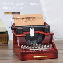 复古打字机设计音乐盒装饰、家居装饰、生日礼物 - YL2021 - 查看 4