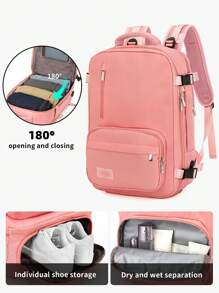 女式旅行筆記本電腦背包，女式旅行背包，適合戶外旅行運動，輕便，便攜式書包，適合研究生，青少年女孩，新生，大二，初中和高中，大學，大學和高中，非常適合戶外，旅行和回到學校