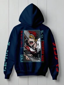 Blouse Sweatshirt Anime Chainsa Man Denji KANGARU 1193 - 藏蓝色 - 查看 1