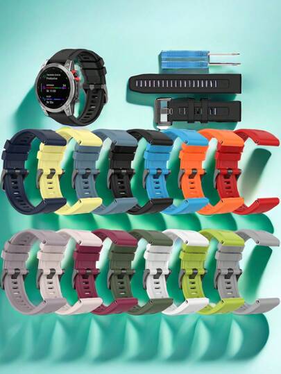 A Silicone Quick Release Wristband Suitable For Garmin Fenix 7/7 Pro/7 Solar/7 Sapphire Solar/6 Gps/6 Pro Gps/6 Sapphire Gps/5/5 Plus, Garmin Forerunner 965/955/945/935, And Garmin Epix Pro 47Mm. The Strap Interface Size Is 22Mm And Can Be Disassembled Without Tools.
