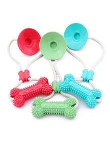 1 Set Pet Dog Toys Anti-Boredom Toys, Chewing Teeth Cleaning Toys, Durable Pull Rope Suction Cup Toys, Pet Supplies