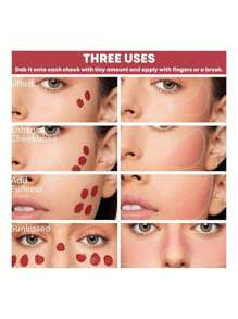 24 Rubor Liquido en Crema Colorete de Larga Duración, Maquillaje Natural De Textura Cremosa Y Duradero Con Acabado Mate Hidratante Y Sin Manchas, Alta pigmentancion. - Gravity - Ver 4