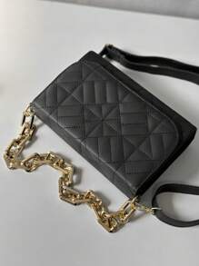 Luxury Women's Handbag And Crossbody Chain Strap - 黑色 - 查看 4