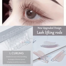 Libeauty 8 Pairs Of Eyelash Lift Shields, High Viscosity,Self-Adhesive, Stick To Skin Without Glue, Super Elastic, Reusable After Cleaning, Suitable For All Lengths Of Eyelashes, Soft And Long Malleable, Fast Upper Hand, Suitable For Salon And Diy