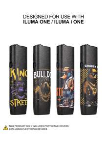 1 件适用于 IQOS ILUMA ONE 防摔保护套适用于 Iqos Iluma I One 保护套用于装饰时尚配饰表面动物印花 PU 皮革礼物，全面保护，减震，防滑 - 1PC - 查看 5