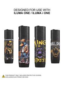 1 件适用于 IQOS ILUMA ONE 防摔保护套适用于 Iqos Iluma I One 保护套用于装饰时尚配饰表面动物印花 PU 皮革礼物，全面保护，减震，防滑 - 1PC - 查看 6