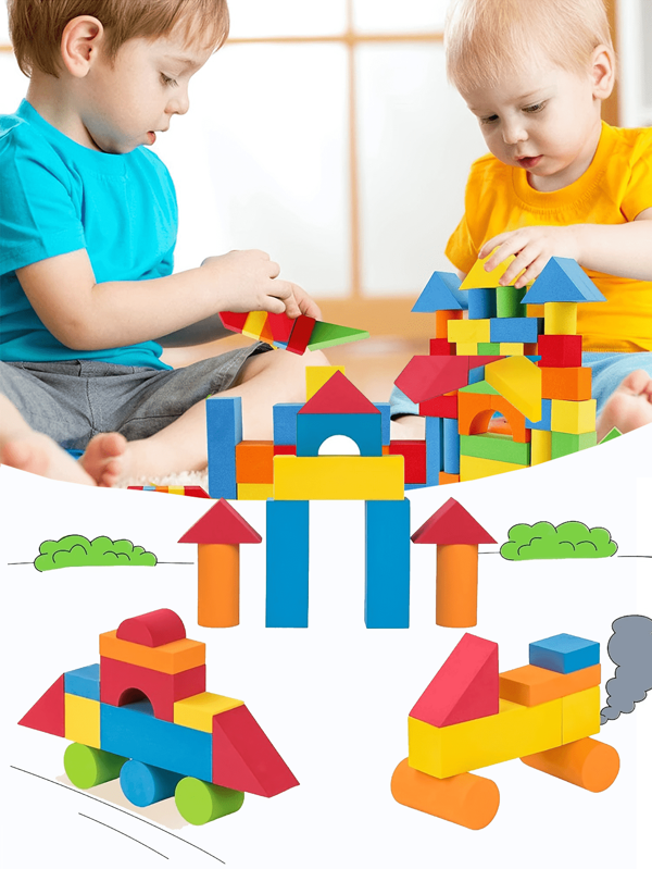 30/46 bucăți Jucării din blocuri de construcție EVA, set de joacă pentru cărămizi de construcție educaționale creative, blocuri moi stivuibile, jucării STEM pentru băieți/fete, culori aleatorii, cadouri de Ziua Recunoștinței/de Crăciun, pentru decorarea camerei, blocuri de culoare, jucării de Crăciun pentru fete, blocuri de construcție, blocuri mari pentru copii, jucării pentru copii, jucării pentru copii Set,Set de blocuri de construcție,Blocuri de jeleu,Seturi de construcție,Blocuri de construcție,Blocuri,Jucării pentru copii