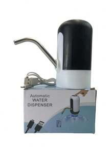 Dispensador de Automático de agua Recargable con Luz Led,Bomba De Cubo De Agua,Dispensador Eléctrico De Agua Mineral - Negro - Ver 8