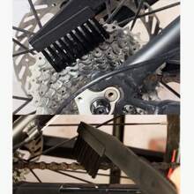 4件套自行车链条清洁套装 - 链条清洁盒 + 缝隙刷 + 大号蓝色刷子 + 轮钩刷，自行车链条清洁保养工具套装，便携式 - 彩色 - 查看 7