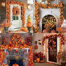 1 set Luces de cadena de Halloween, 10/20/40 LED Ojos de calavera, calabaza, fantasma, araña, decoración de Halloween interior y exterior, decoración navideña, luces de cadena de Halloween con destello de colores, decoración de fiesta, funciona con pilas (pilas no incluidas)