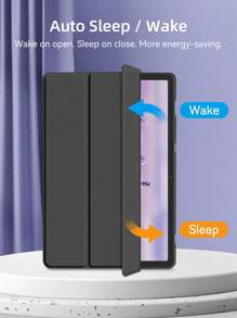 DANYCASE 平板电脑保护套，兼容三星 Galaxy Tab A11 A11+ S11 S9+ S9FE+ S9 S9FE S6 Lite 10.4 S7 S8 S7Plus S8 Plus S7 FE 12.4，带笔槽 - 黑色 - 查看 5