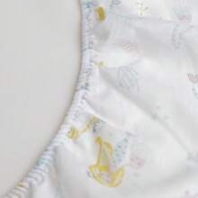 Papi Elastic American Cotton Mermaid Crib Sheet - 淺粉色 - 查看 5