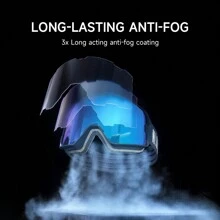 1 件 NANDN SNOW 滑雪镜，带双镜片，防雾和防紫外线，适合滑雪和单板滑雪，男女通用 - 彩色 - 查看 5