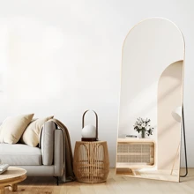 Full Length Mirror 165 X 60 Cm Floor Mirror Standing Mirror Against Wall For Bedroom Panelling And Wall Mounted  Frame Mirror Black - 金色 - 查看 10