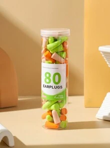 80/150/500个防噪音耳塞，隔音睡眠耳塞，柔软舒适降噪耳塞，男女通用慢回弹耳塞，适合长期佩戴