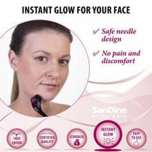 1 paquete Micro aguja Rodillo Derma con 540 agujas de titanio - Herramienta de micro agujas - Multicolor - Ver 7