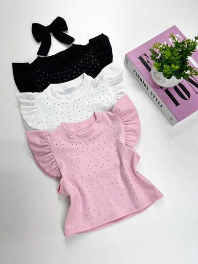 isa cintra ISA KIDS - Blusa Cropped de Brilho Ribana moda verão Juvenil Infantil mini diva Fashion lançamento