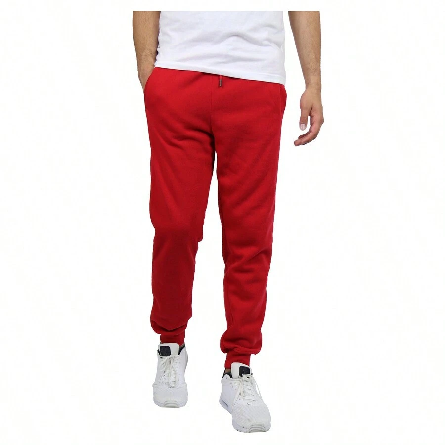 Men's Fleece Jogger (S-2XL) - 紅色 - 查看 1
