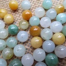 50pc4-13mm Fashion AAAAA Natural Jade Round Beads, Crystal Jade Pine Beads, Handmade DIY Women's Bracelets And Accessories - Pine Beads Allow Creative Freedom To Create Unique Accessories Key Buckle Jewelry Accessories, Women's Holiday Gifts.