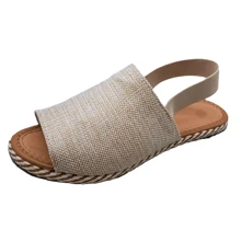 Avanca Women's Sandal With Elastic Calce Fácil Ref. 1112 - 米色 - 查看 3