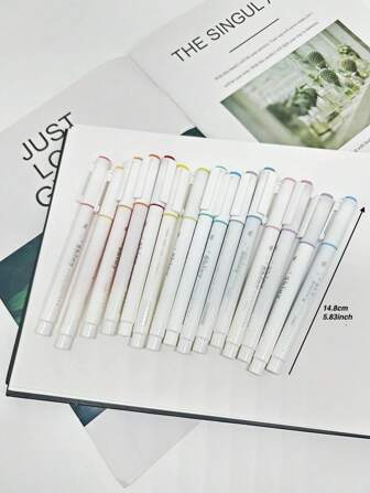 15 Stücke/box Funkelnde Glitzer Markerstifte Für Kunst, Journaling, Malerei, Scrapbooking & Schulzubehör