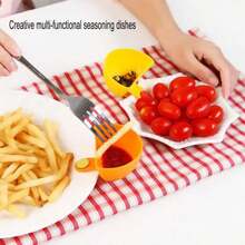 1pc. Kitchen Can Hold Bowl Plate Seasoning Dish Multi-Purpose Can Hold Bowl Plate Seasoning Dish Salad Seasoning Box