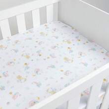 Papi Elastic American Cotton Mermaid Crib Sheet - 淺粉色 - 查看 1