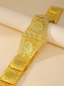 Luxurious Napoleon Portrait & Coin Pattern Belt, Bride Waist Chain, Algerian Style Women Body Chain Valentine's Day Accessories - Waist Chain - View 1