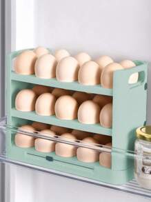 3 Capas/30 Rejillas Para Huevos Para Refrigerador, Huevera Para Refrigerador, Cajón Para Huevos Para Refrigerador, Caja De Almacenamiento De Huevos Frescos Para Nevera