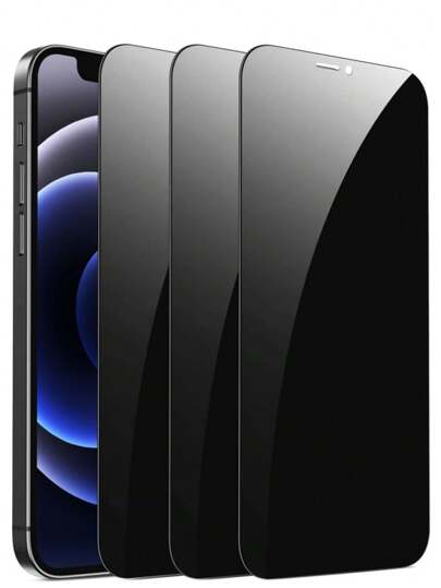 3PCS Privacy Protection Full Screen Tempered Glass Protective Film For Privacy Screen Protection Compatible With Apple 17/17 Pro/17 Pro Max/17 Air/15/15Plus/15Pro/15Proma/16pro Max/16/16e/16plus