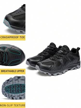 TECTOP Wasserdichte Wanderstiefel bis zum Knöchel für Damen und Herren, leichte Outdoor Schuhe für Trekking Trails, Armadillo