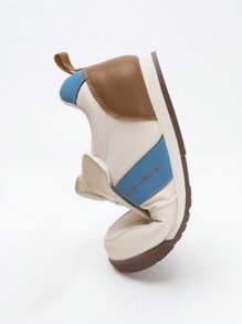 mini bala 男孩和女孩透气防滑钩环鞋 - 藍色 - 查看 6