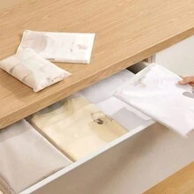 5 件旅行收纳袋，透明 PVC 衣物分类袋，防水拉链内衣打包袋，透明密封内衣收纳袋，旅行行李打包袋旅行必需品背包旅行包手提箱旅行装备返校搬家袋收纳袋 - 彩色 - 查看 7