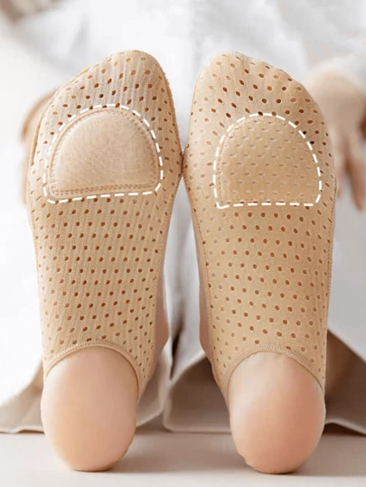 2pcs Anti-Slip Cushioned Forefoot Insoles, Sweat-Absorbent & Breathable Foam Pad, Shock Absorbing, Travel Essential Gift For Mom, Suitable For Sports & Casual Shoes