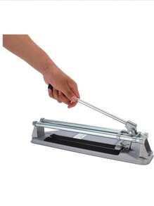 Cortadora de azulejos oara cortes hasta  25 cm para azulejo ceramica baldosa - Plateado - Ver 3