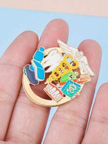 1 件装牙科牙针医用双蛇杖珐琅胸针徽章牙医翻领徽章珠宝礼物送给医生护士 - 彩色 - 查看 9