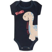Kit 8 Peças Body Bebê MANGA CURTA E CALÇA Roupas de Bebê 100% Algodão - Azul - Visão 3