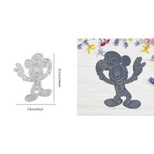 1 件老鼠跳跳虎小猪小熊维尼万圣节南瓜金属切割模具适用于 DIY 剪贴簿相册卡片制作工艺品 - 銀色 - 查看 21