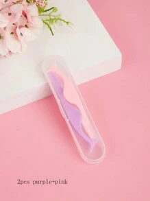 Plastic Eyelash Curler Tweezers, Makeup Tools With Comfortable Grip And Gentle Application - Multicolor - View 7