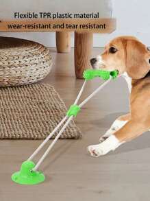 1 Set Pet Dog Toys Anti-Boredom Toys, Chewing Teeth Cleaning Toys, Durable Pull Rope Suction Cup Toys, Pet Supplies