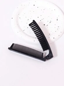 1 Portable Double-Sided Fine Tooth Travel Comb, Foldable Comb, Massage Comb, Anti-Static Comb, Pocket Comb, Styling And Hairdressing Tool,Back To School,Travel Holiday Essentials,Hair Accessories For Women - Multicolor - View 7